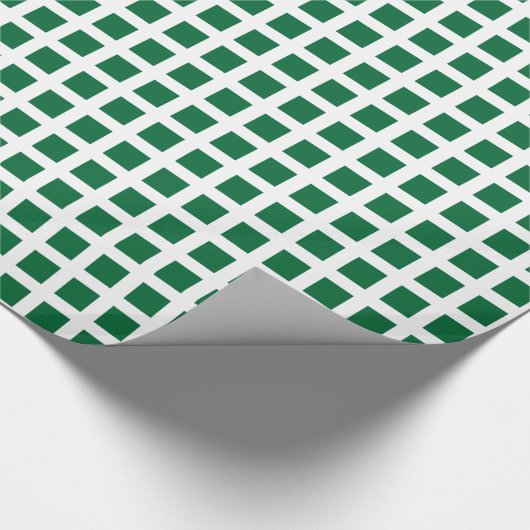 Platz 02 - Forest Green on White Geschenkpapier (Ecke)
