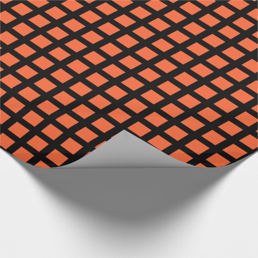 Platz 02 - Herbst Orange auf schwarz Geschenkpapier (Ecke)