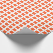 Platz 02 - Herbst Orange auf Weiß Geschenkpapier (Ecke)