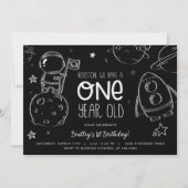 Platz 1. Geburtstag - Einladung von Houston (Vorderseite)