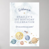 Platz 1 Geburtstag Poster Begrüßungszeichen (Vorne)