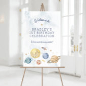 Platz 1 Geburtstag Poster Begrüßungszeichen