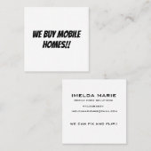 Platz, 2,5 Zoll x 2,5" Visitenkarte (Vorne/Hinten)