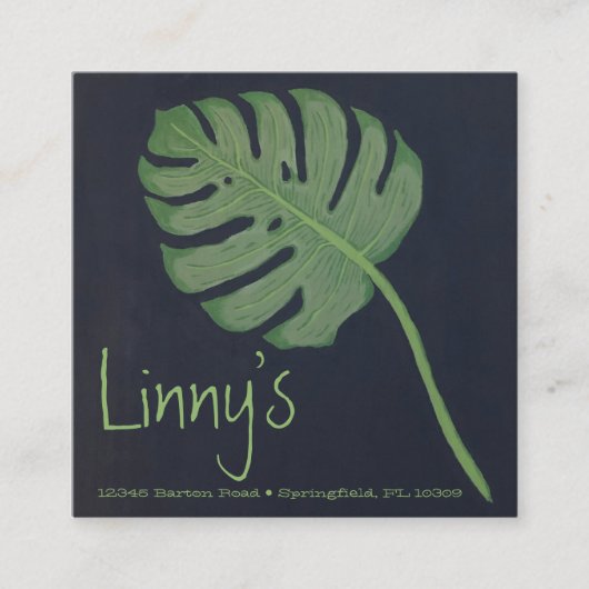 Platz, 2,5 Zoll x 2,5" Visitenkarte (Vorderseite)