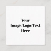 Platz, 2,5 Zoll x 2,5" Visitenkarte (Vorderseite)