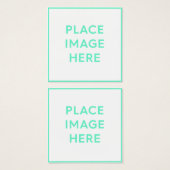Platz, 2,5 Zoll x 2,5" Visitenkarte (Vorne & Hinten)