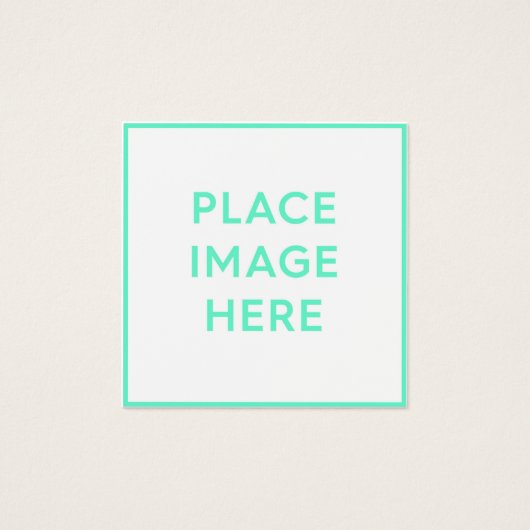 Platz, 2,5 Zoll x 2,5" Visitenkarte (Vorderseite)