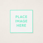 Platz, 2,5 Zoll x 2,5" Visitenkarte (Rückseite)