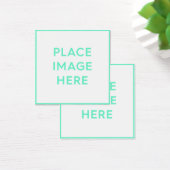 Platz, 2,5 Zoll x 2,5" Visitenkarte (Schreibtisch)