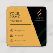 Platz, 2,5 Zoll x 2,5" Visitenkarte (Rückseite)