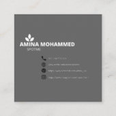 Platz, 2,5 Zoll x 2,5 Zoll Spott Business Card Quadratische Visitenkarte (Rückseite)