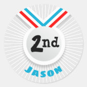 Platz 2 runder aufkleber (Vorderseite)