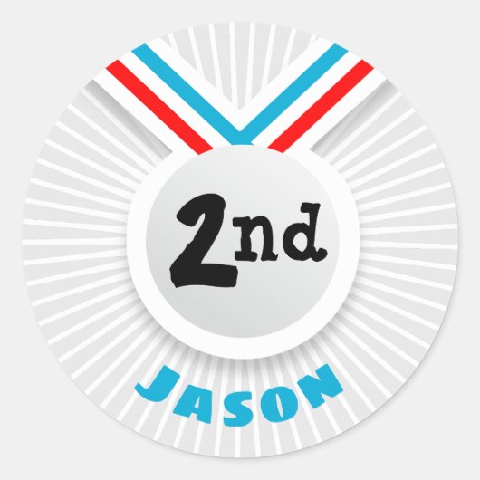 Platz 2 runder aufkleber (Vorderseite)