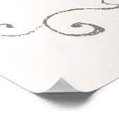 PLATZ 31 - 60 | Elegante Beauty Wedding Poster (Ecke)