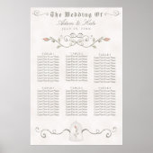 PLATZ 31 - 60 | Elegante Beauty Wedding Poster (Vorne)