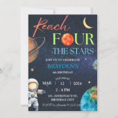 Platz 4. Erreichbarkeit Vier Sterne Galaxie Geburt Einladung (Vorderseite)
