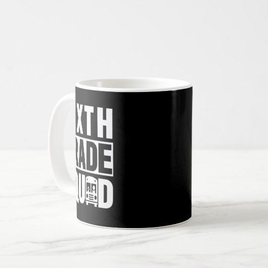 Platz 6 (6. Klasse - Weißer Text) Kaffeetasse (Vorderseite Links)