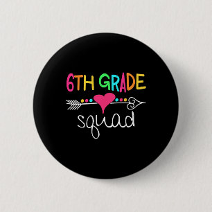Platz 6 des sechsten Lehrerteams Button