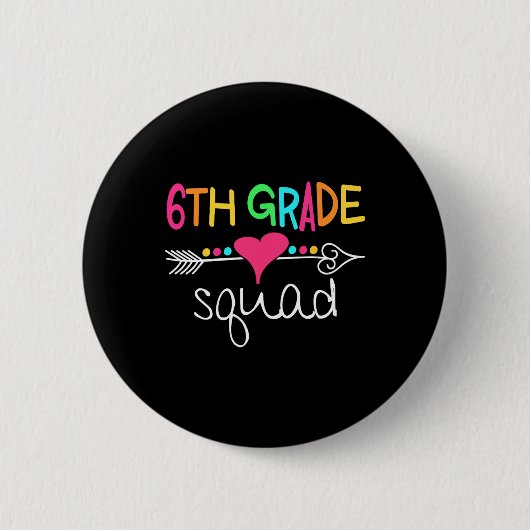 Platz 6 des sechsten Lehrerteams Button (Vorderseite)