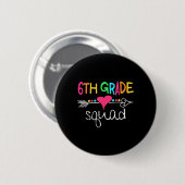 Platz 6 des sechsten Lehrerteams Button (Vorne & Hinten)