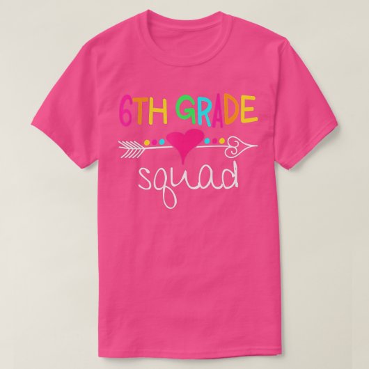 Platz 6 des sechsten Lehrerteams T-Shirt (Design vorne)