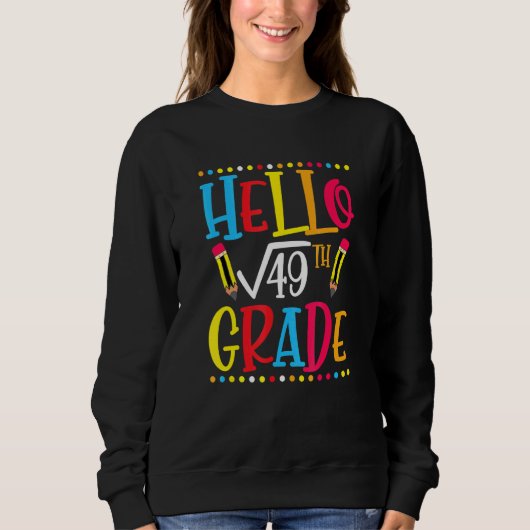 Platz 7 von 49 Mathematiklehrern Sweatshirt (Vorderseite)