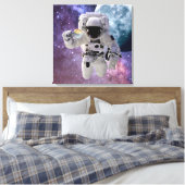 Platz, Astronaut, Kaffeelonden, Leinwand, Print Leinwanddruck (Insitu (Schlafzimmer))