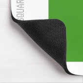 Platz: Avocado Green und White Mousepad (Ecke)