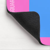 Platz - Baby Blue und Pink Mousepad (Ecke)