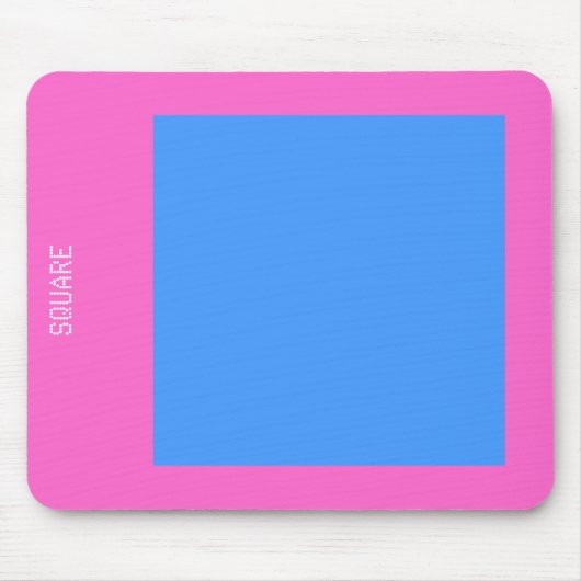 Platz - Baby Blue und Pink Mousepad (Vorne)