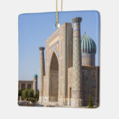 Platz bei Sonnenuntergang - Samarkand, Usbekistan Keramikornament (Links)