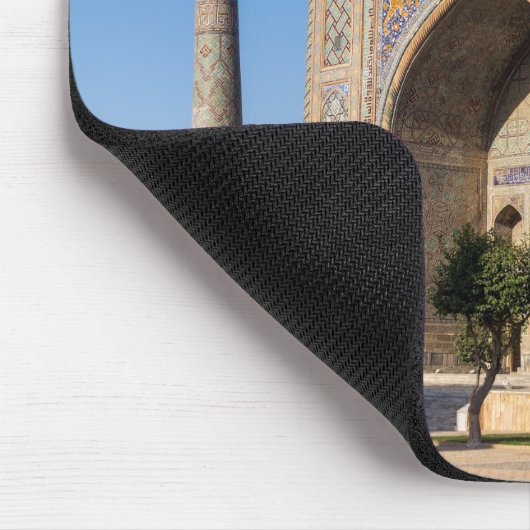 Platz bei Sonnenuntergang - Samarkand, Usbekistan Mousepad (Ecke)
