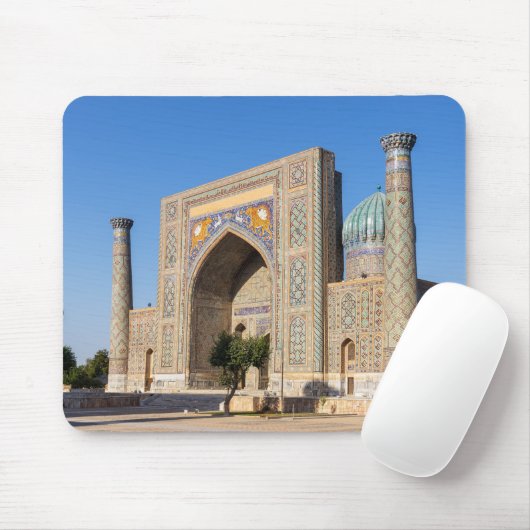 Platz bei Sonnenuntergang - Samarkand, Usbekistan Mousepad (Mit Mouse)