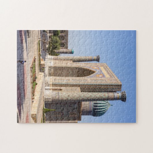 Platz bei Sonnenuntergang - Samarkand, Usbekistan Puzzle (Horizontal)