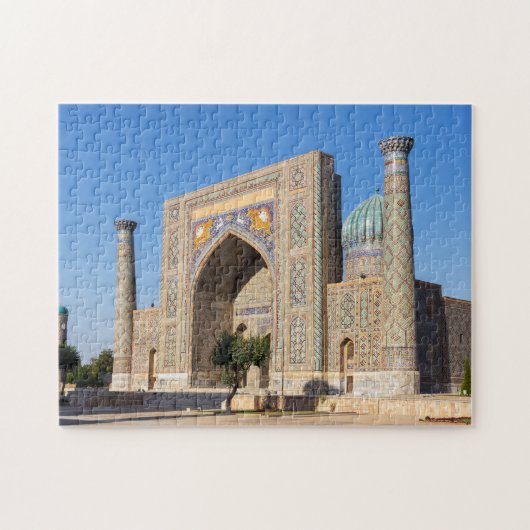 Platz bei Sonnenuntergang - Samarkand, Usbekistan Puzzle (Horizontal)