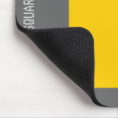 Platz - Bernstein und Grau Mousepad (Ecke)
