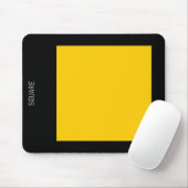 Platz - Bernstein und Schwarz Mousepad (Mit Mouse)