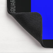 Platz - Blau und Schwarz Mousepad (Ecke)