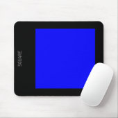 Platz - Blau und Schwarz Mousepad (Mit Mouse)