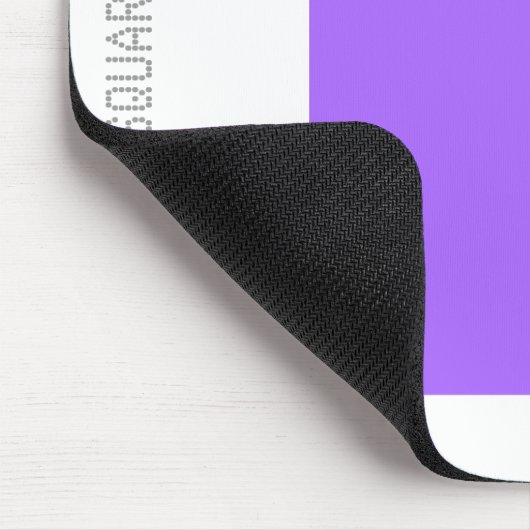 Platz: Blaues Violett und Weiß Mousepad (Ecke)