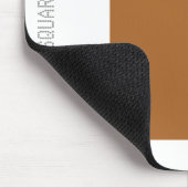 Platz - braun auf Weiß Mousepad (Ecke)