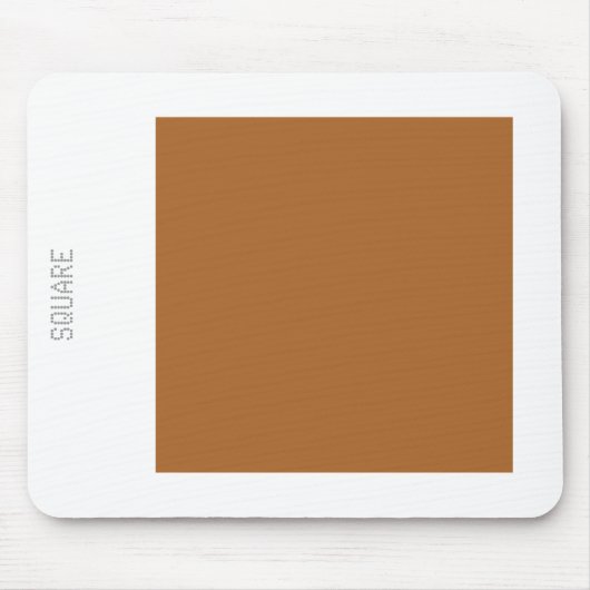 Platz - braun auf Weiß Mousepad (Vorne)