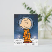 PLATZ | Charlie Brown Astronaut Postkarte (Stehend Vorderseite)