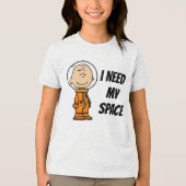 PLATZ | Charlie Brown Astronaut Tri-Blend Shirt (Vorderseite)