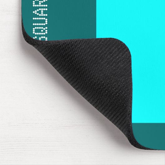 Platz - Cyan und Moss Green Mousepad (Ecke)