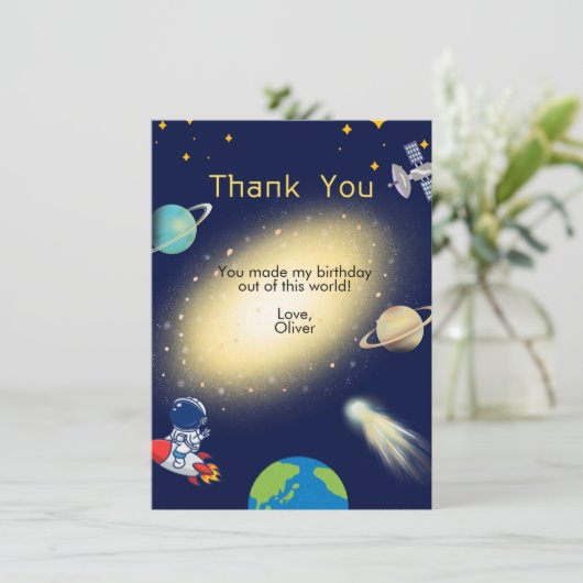 Platz dank Karte (Stehend Vorderseite)