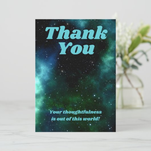 Platz dank Karte (Stehend Vorderseite)