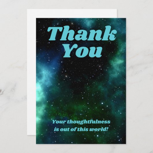 Platz dank Karte (Vorne/Hinten)