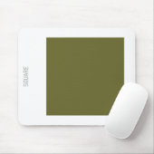 Platz: Deep Olive and White Mousepad (Mit Mouse)