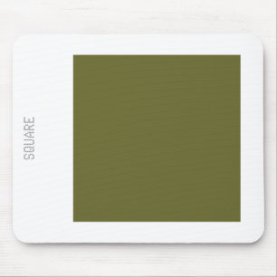 Platz: Deep Olive and White Mousepad